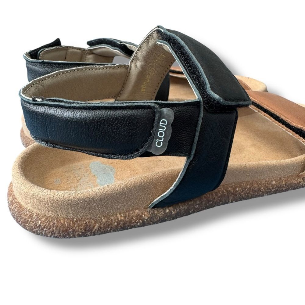 Cloud Footwear Lana Leather Ankle Strap Sandals Tan Black Women’s US 6 - Picture 7 of 10
